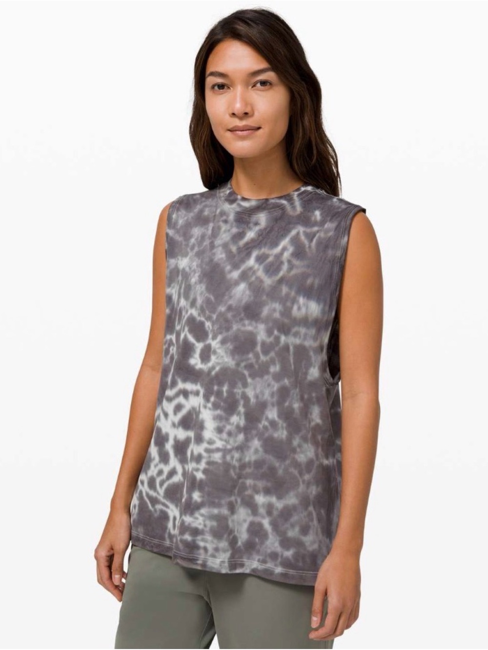 Lululemon All Yours Tank *Tie Dye Marmoleado Tie Dye Graphite Grey 10